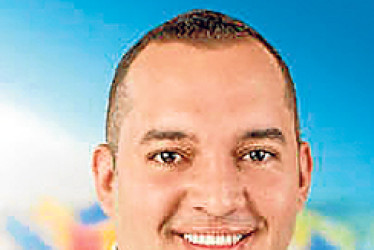 Foto | Tomada de @daniel.r.carmona.7 | LA PATRIA En el automotor se halló propaganda política de Daniel Restrepo, candidato al Senado por el Partido Conservador.