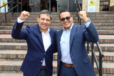Foto | Cortesía | LA PATRIA Maurico Lizcano y Pedro de la Torre, candidatos a la Presidencia y Vicepresidencia de la República.
