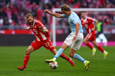 El Bayern Múnich, sin Luis Díaz, golea con doblete de Gnabry al Unión Berlín 