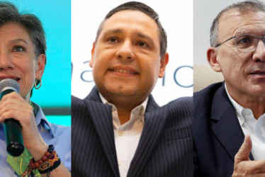 Claudia López, Mauricio Lizcano y Roy Barreras, candidatos a la Presidencia de Colombia. 
