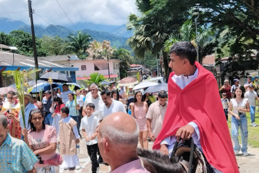 Pueblo Nuevo (Pensilvania, Caldas) vivió este domingo (29 de marzo) la pasión de Cristo, donde se recuerda la entrada triunfal de Jesús a Jerusalén.