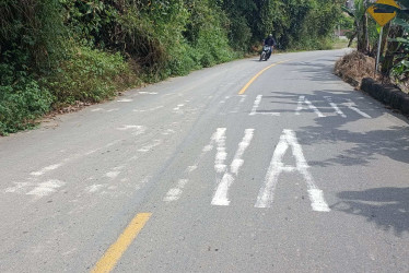 Piden demarcar vía de Aguadas