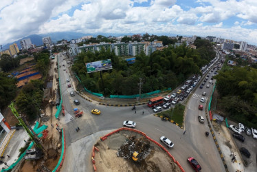 Las obras del intercambiador vial en Armenia entraron en fase 3, por lo cual se modificaron las rutas de buses y movilidad en el norte de la ciudad.