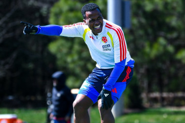 En el entrenamiento del día previo al partido ante Francia, hablaron los jugadores Jhon Arias, Yerson Mosquera y Santiago Arias.