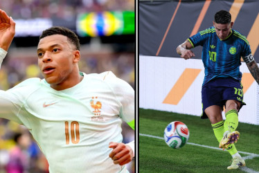 Colombia y Francia miden fuerzas este domingo, de cara al Mundial de EE. UU., Canadá y México. Conozca las alineaciones probables de ambos equipos.