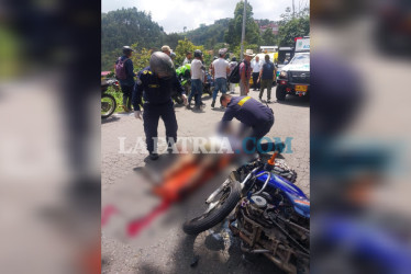 Los dos hombres sufrieron lesiones de consideración y debieron remitirlos a La Dorada.