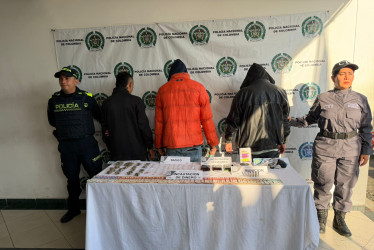 Los tres capturados presentan antecedentes. Jhon, que paga un homicidio, estaba armado.