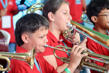  Los estudiantes llevan preparándose musicalmente a través del Programa de Bandas Estudiantiles de Música de Caldas.