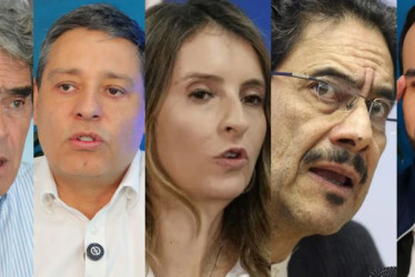  Sergio Fajardo, Mauricio Lizcano, Paloma Valencia, Iván Cepeda y Abelardo de la Espriella, candidatos a la Presidencia de la República.