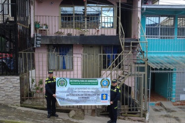 Fotos| Policía| LA PATRIA  La diligencia se realizó el jueves (26 de marzo), en desarrollo de la operación Manila Fase II, en coordinación con la Fiscalía 29 Especializada de Extinción del Derecho de Dominio de Pereira, logrando afectar las finanzas criminales alias el Gordo, líder de la estructura delincuencial,