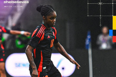 Linda Caicedo, delantera del Real Madrid, le dio la victoria a Colombia ante Argentina en la SheBelieves Cup.