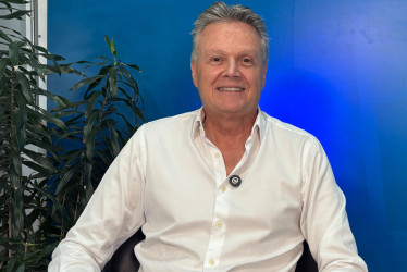 Luis Emilio Sierra, excongresista y político caldense, durante su visita a LA PATRIA 