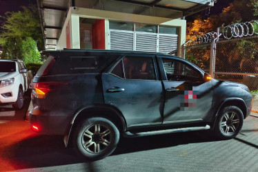 Esta es la camioneta en la que la Policía del Tolima detuvo a dos personas por tener $71 millones y propaganda política de la que no se pudo acreditar su legalidad.