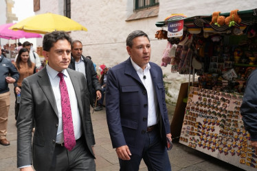 Mauricio Lizcano (d) y Luis Carlos Reyes, 'Mr. Taxes', ya no serán fórmula presidencial. El segundo se retiró para cuidar el embarazo de su esposa.