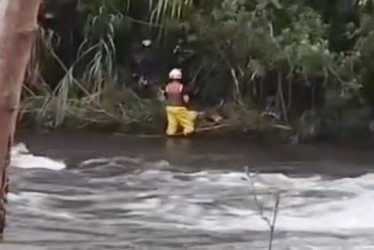 El hombre fue arrastrado por la corriente y lo encontraron en el sector conocido como La Cristalina 