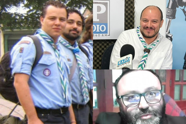 José Manuel Varela y Juan Pablo Gutiérrez, miembros del Grupo Scout IV Pirsas de Manizales. 