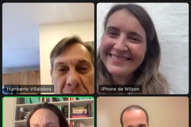 La candidata colombiana Paloma Valencia conversa por videollamada con María Corina Machado