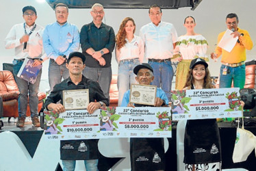 Foto I Freddy Arango I LA PATRIA En la premiación del Concurso de Cafés de Alta Calidad, durante el Café Fest en Expoferias, resaltaron : "Cada uno de estos cafés cuenta una historia única, con notas que conquistan los sentidos y reflejan la riqueza de nuestros territorios.