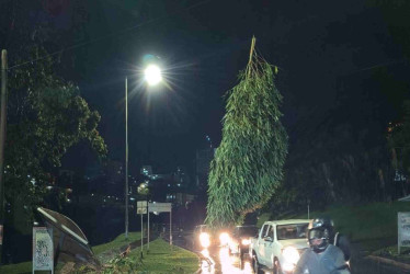 El aguacero del vienes por la noche dejó afectaciones en la ciudad