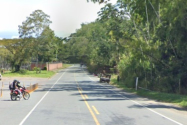 Foto Google Maps | LA PATRIA Según la comunidad, en esta recta de La Botija, vía Manizales-Medellín, ocurrió el accidente