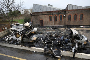 Un cuarto detenido por el incendio de cuatro ambulancias de voluntarios judíos