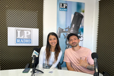   Juana Valentina Bustos, y Andrés Felipe Buitrago, integrantes de la Universidad Intergeneracional. 