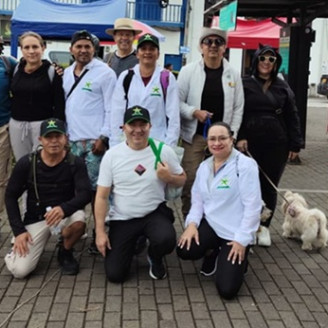 Fotos | Argemiro Idárraga | LA PATRIA Grupo de asistentes a la caminata.
