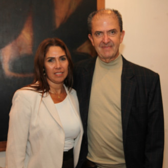 Foto | Argemiro Idárraga | LA PATRIA Liliana Patricia Muriel y Juan Carlos Zuluaga compartieron un almuerzo en el Club Manizales sede Centro.