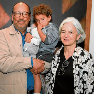 Felipe Londoño, Valentino Londoño y Adriana Gómez.