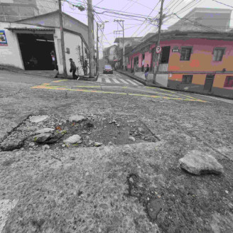 Hueco sin arreglo Foto | LA PATRIA