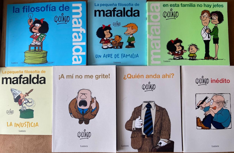 Algunas de las obras editadas por Lumen recientemente de Quino.
