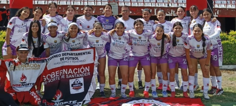 Cúcuta Oriente, el equipo que viene a la Copa Aladino Salas de Juegos de la Feria de Manizales de Fútbol Femenino.