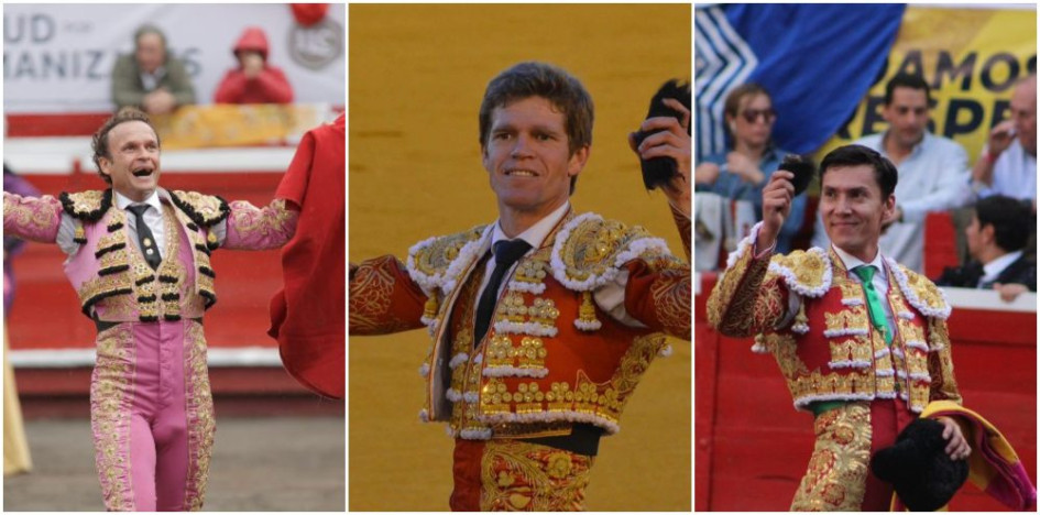 Antonio Ferrera, Borja Jiménez y José Arcila. 