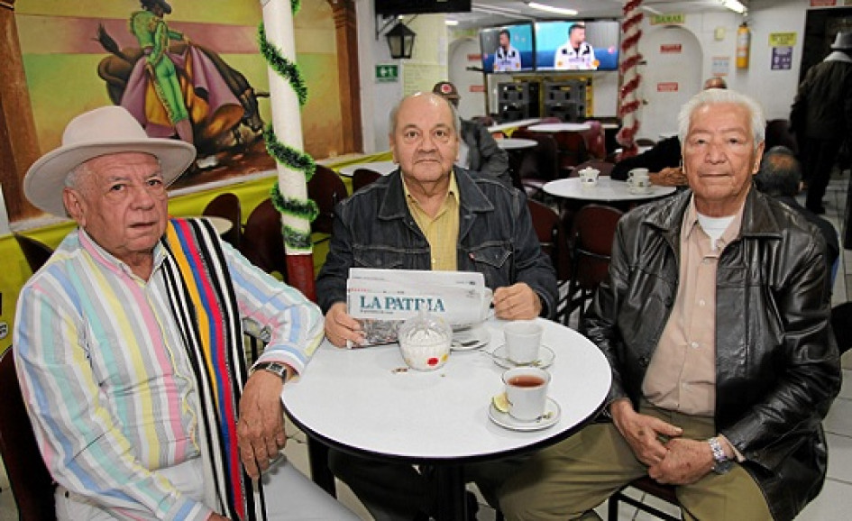 Marino Vega Cardona, Mario Lozano Yusti y Octavio Zapata Ospina.