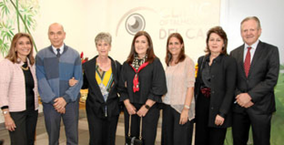 Fotos | Argemiro Idárraga | LA PATRIA María del Socorro Araque, gerente; Juan Germán Osorio, María Fernanda Estrada, Ana María Ángel, Luz Adriana Mejía, Ángela María Toro y Julián Echeverri.