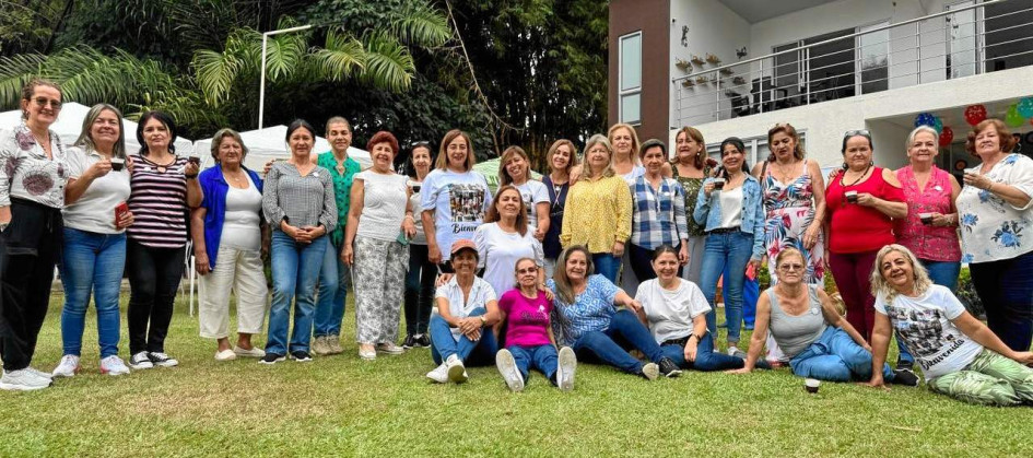 Foto | Darío Augusto Cardona | LA PATRIA En la finca de Olga Patricia Gómez se realizó el primer encuentro de compañeras pensionadas de Mercaldas.