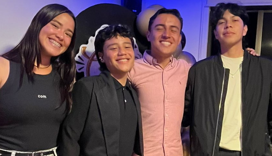 Foto | Lector | LA PATRIA Camila Henao, Santiago Cedeño, Thomas Ramírez y Gabriel Méndez.