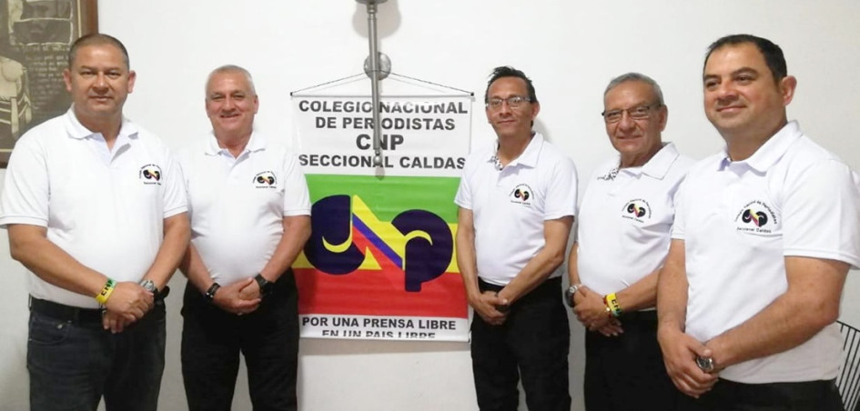 Fotos | Lector | LA PATRIA La nueva junta directiva de Caldas quedó integrada así: Gustavo Betancourth, presidente; Duberley Ríos Ríos, vicepresidente; Edgar Moreno Vélez, secretario; Harold Mauricio Ramírez Villa, tesorero; y Andrés Murillo Ossa, fiscal.