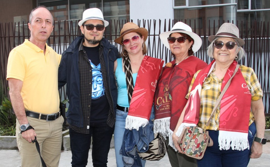 Fotos | Argemiro Idárraga | LA PATRIA Jorge Hernán Cardona, Juan Carlos Naranjo, Martha Cecilia Naranjo, Sandra Milena Aristizábal y Estela Naranjo.