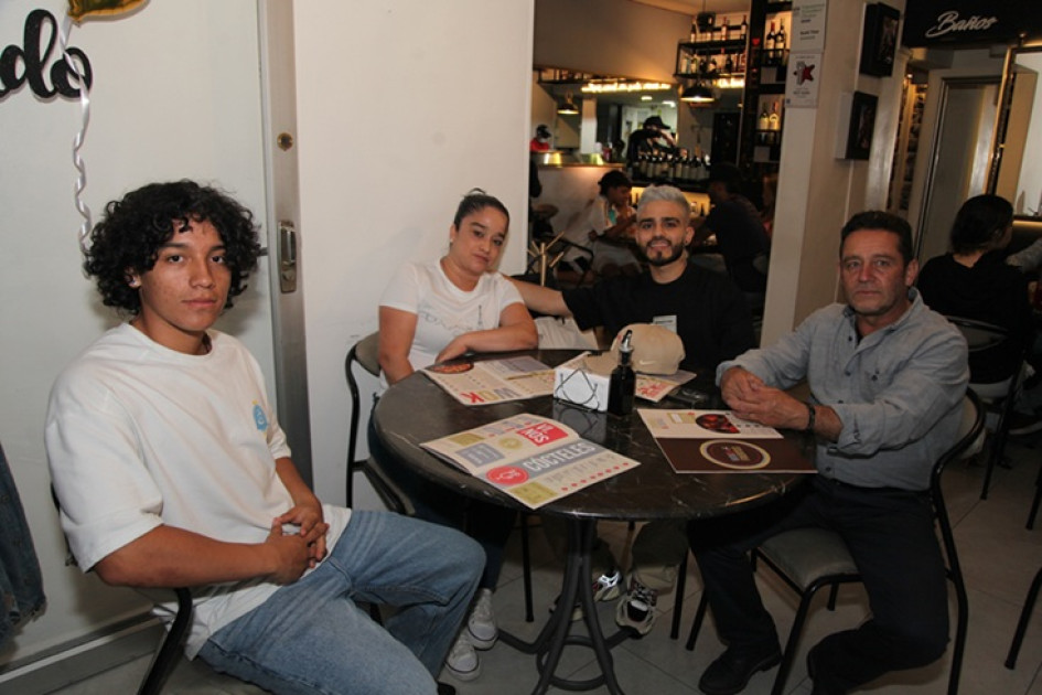 Miguel Ángel García, Flor María Gómez Henao, Iván Andrés García Gómez (cumpleañero) y José Iván García.