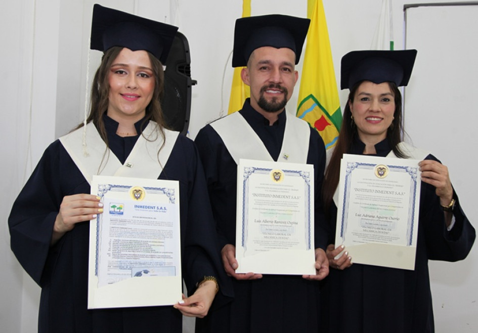 Yolaidis Giraldo, Luis Ramírez y Luz Adriana Aguirre.