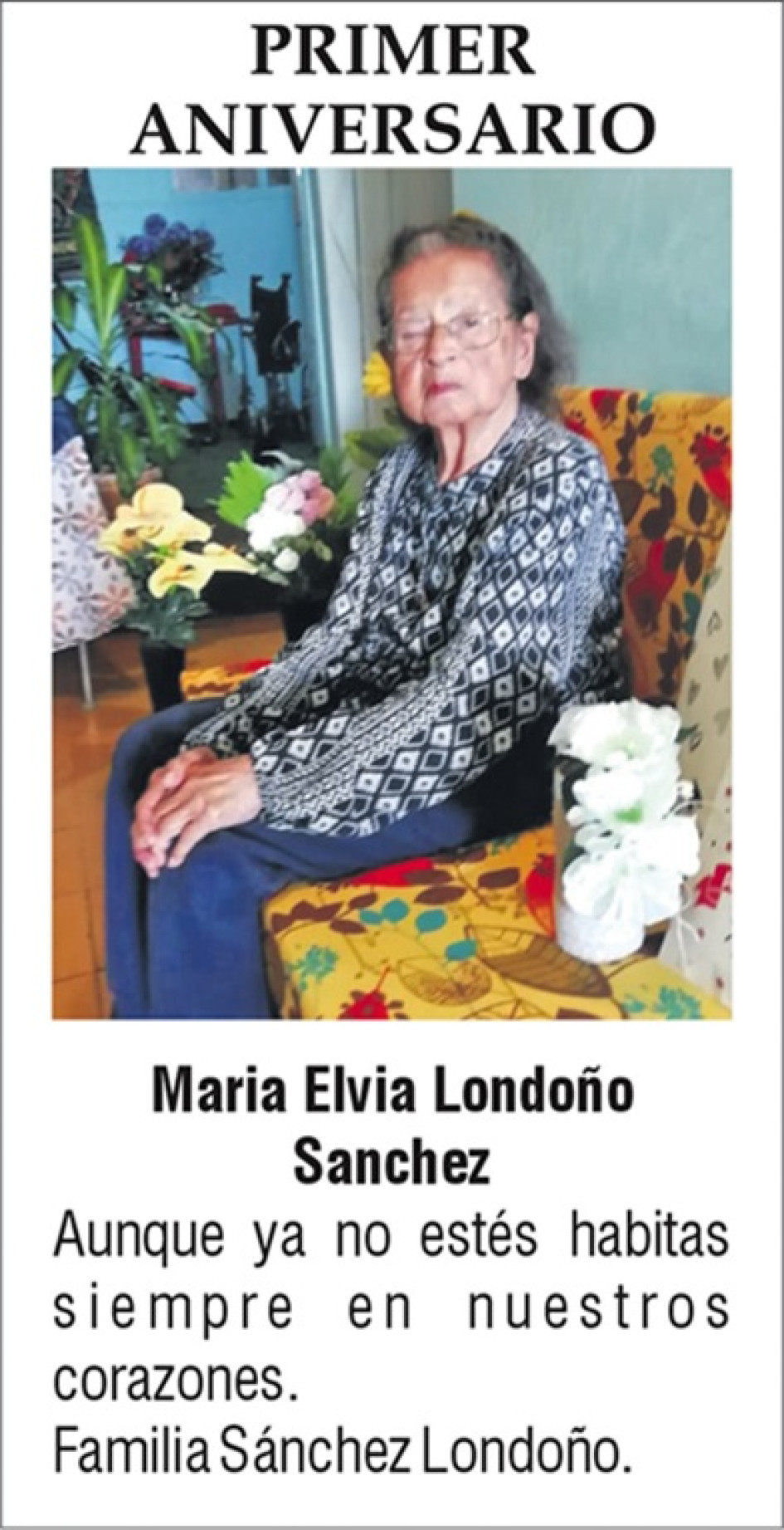 María Elvia Londoño Sánchez