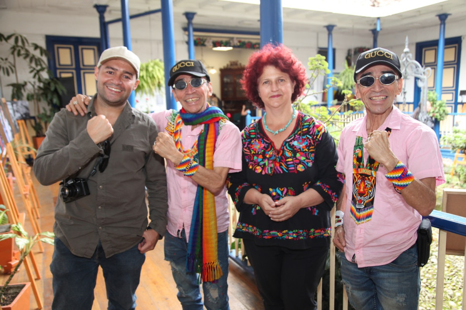 Cristian Aristizábal, Willis Mejía, Juana Echeverri Escobar y Lucas Mejía Esquiva.