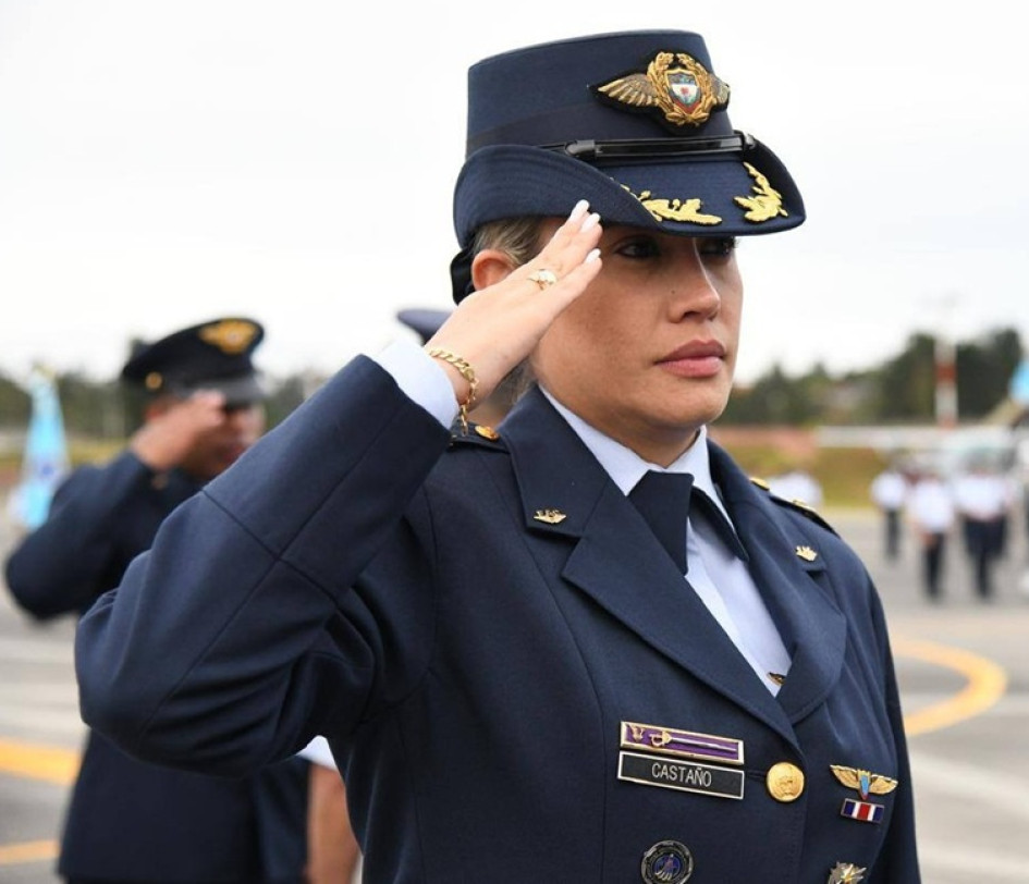 María Eugenia Castaño Garcés ascendió a mayor de la Fuerza Aeroespacial Colombiana.
