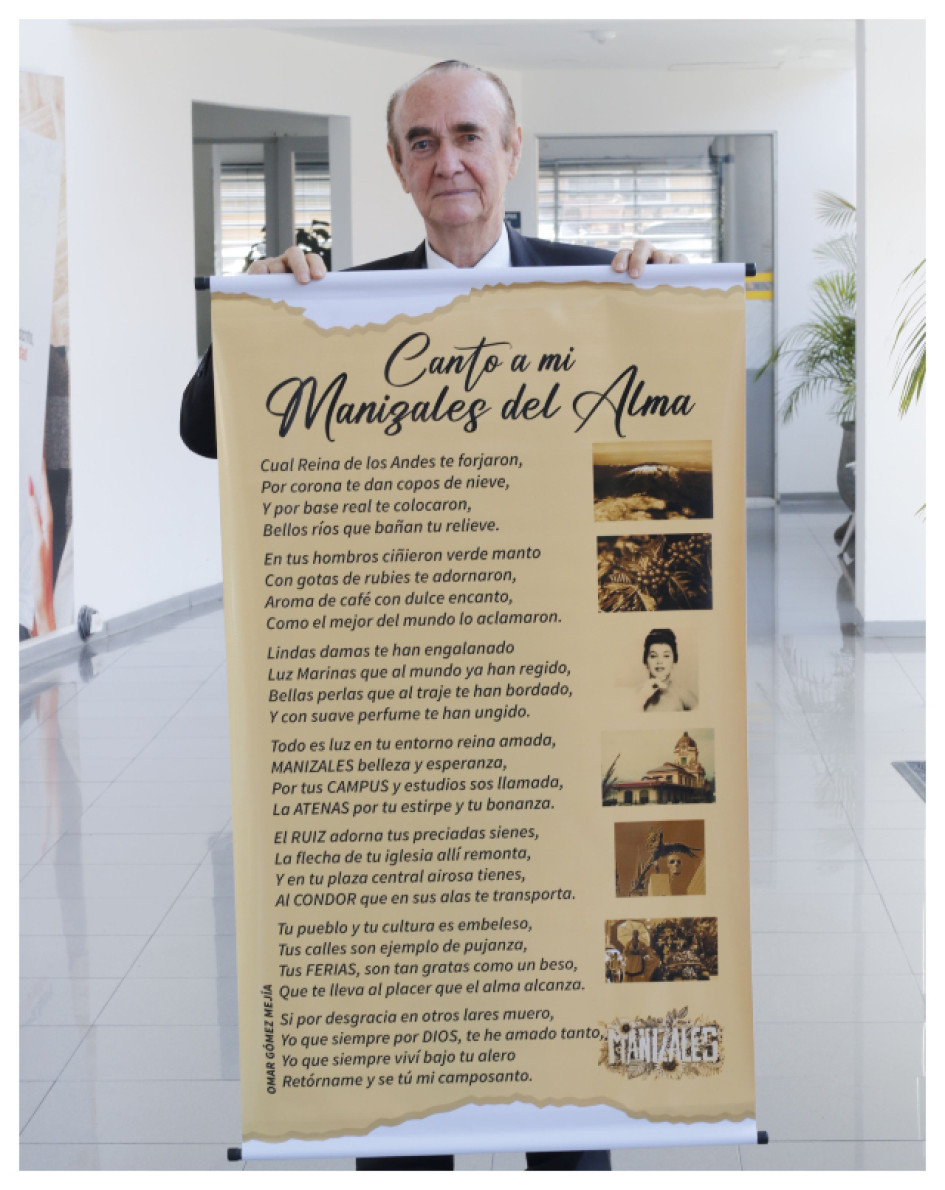 José Omar Gómez Mejía le hizo un poema a la ciudad, en su cumpleaños 173.