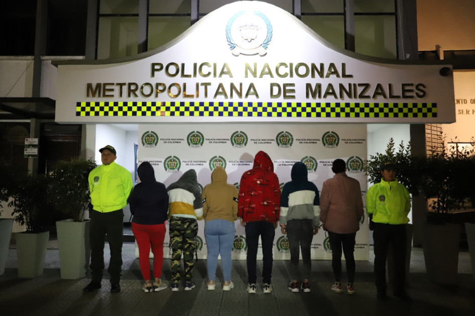 Caen Las Lisas, banda que robaba a comerciantes en Manizales