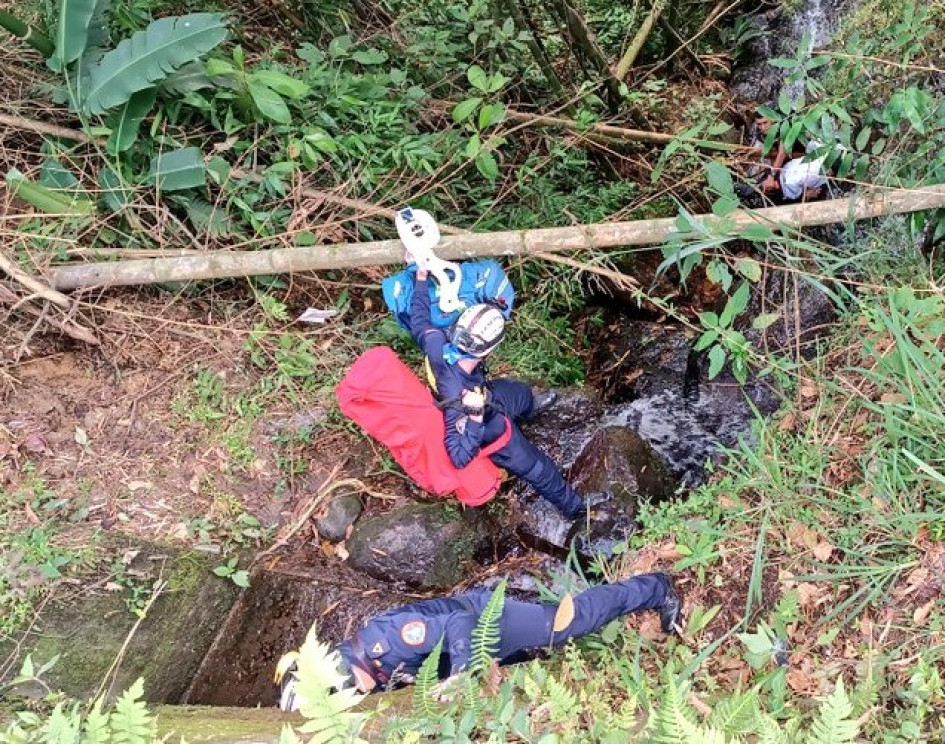 Bomberos de Chinchiná atendió dos accidentes con motociclistas