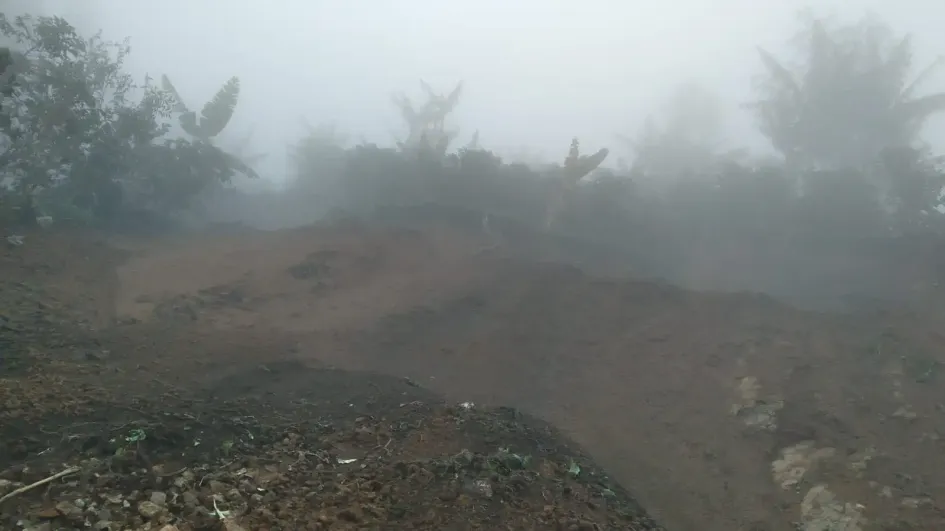 Cerrada la vía que comunica las veredas de Palo Blanco (Anserma) por deslizamiento