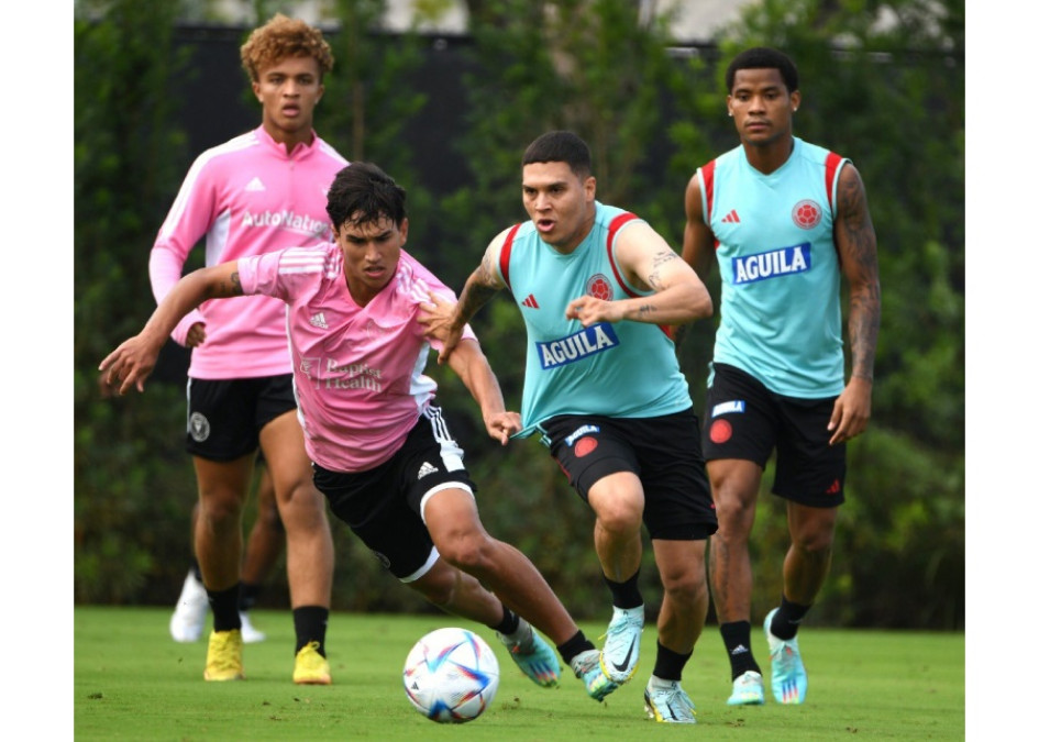 El entrenamiento de la Selección Colombia