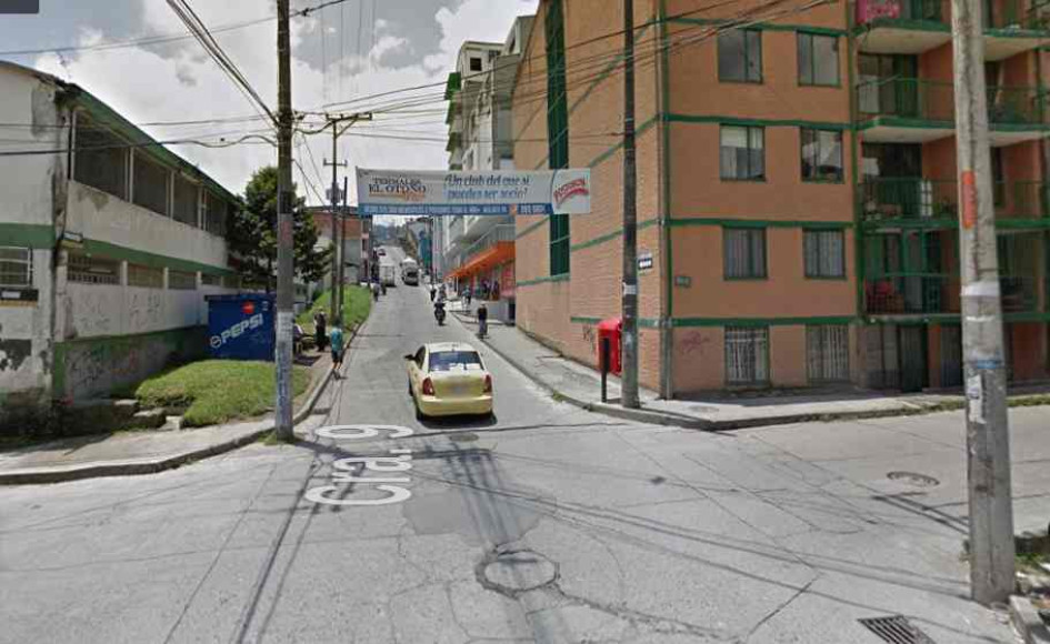 Sector del accidente.  Foto google maps.